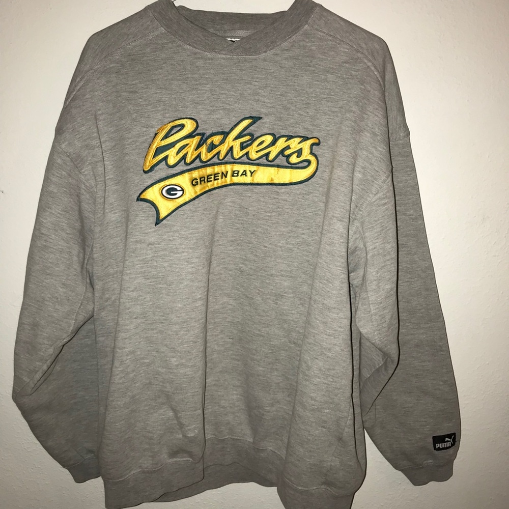 Puma Green Bay Packers Vintage Crewneck